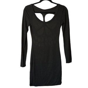 Coven Black Cut Out Skull Dress M